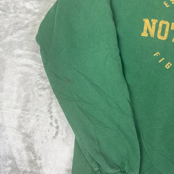 Notre Dame Adidas Long Sleeve T Shirt Men's L Green Fighting Irish - Picture 5 of 7